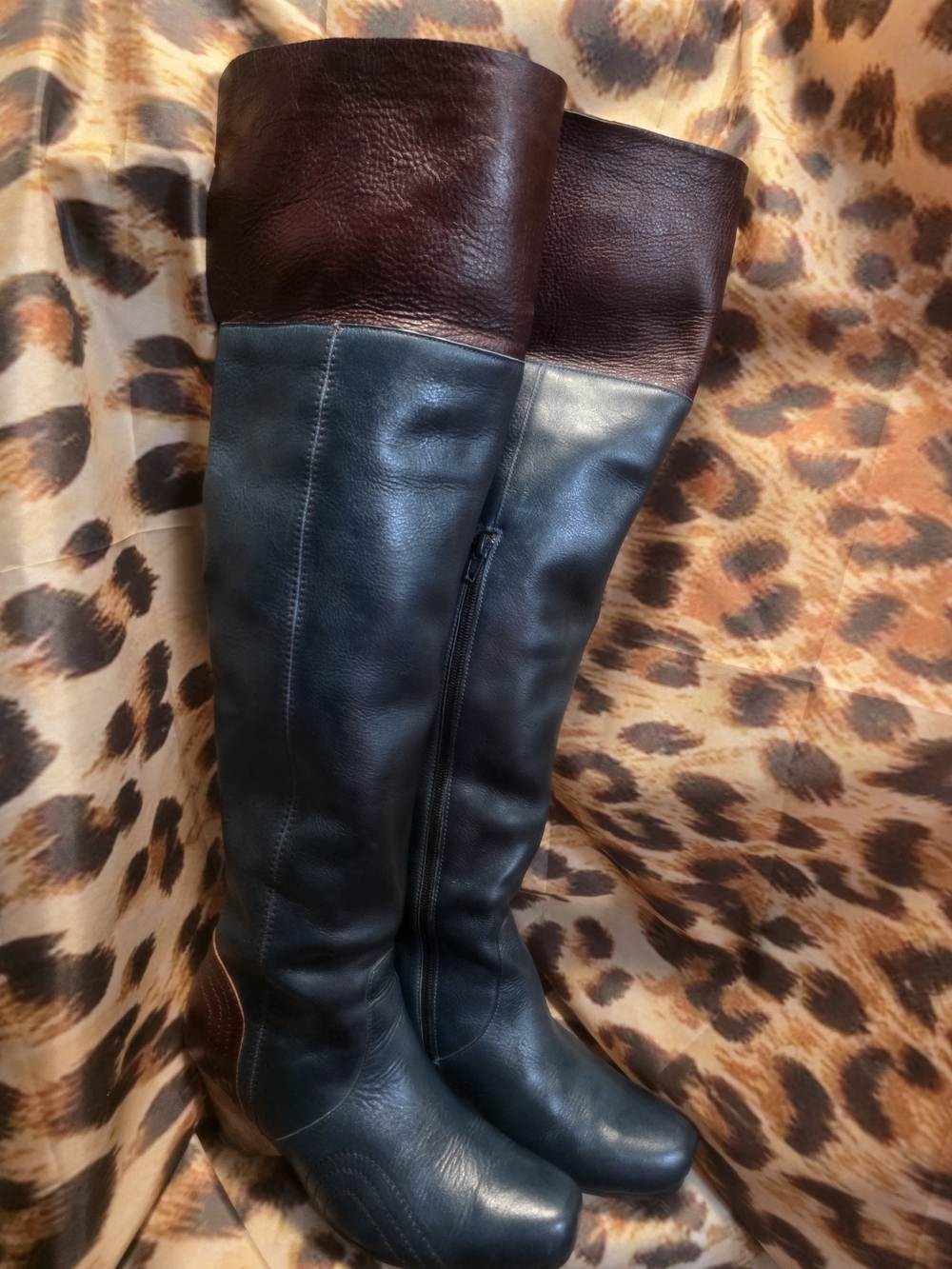 Fluevog Get Ups RUBY CREEK Over-the-Knee/Knee High Leather Boots - Size 7.5-8
